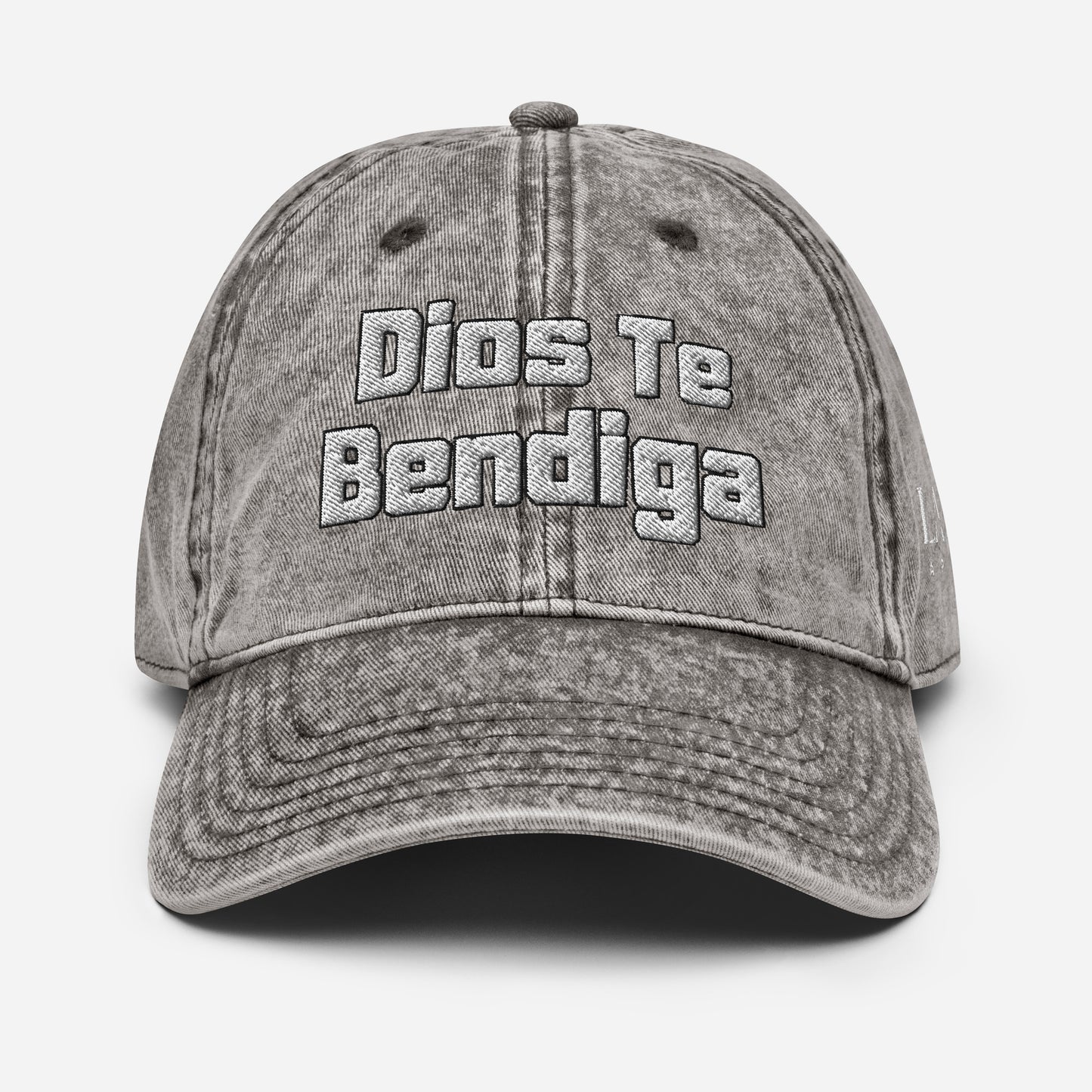 Dios Te Bendiga (God Bless You) Vintage Cotton Twill Cap by La Sal Apparel