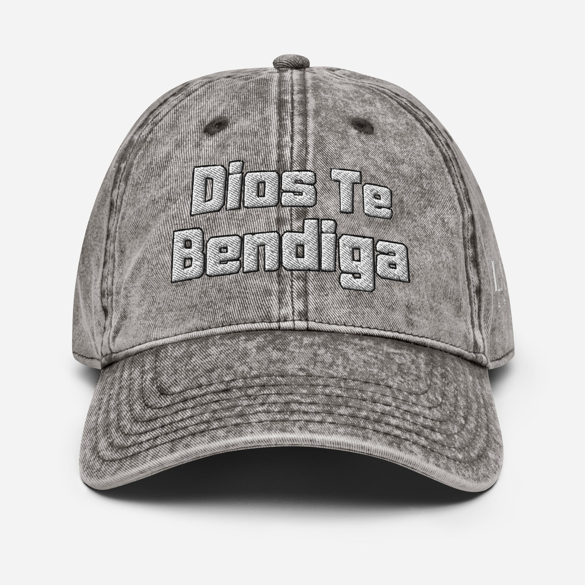 Dios Te Bendiga (God Bless You) Vintage Cotton Twill Cap by La Sal Apparel